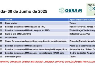 Evento anual pós Asco e EHA 25